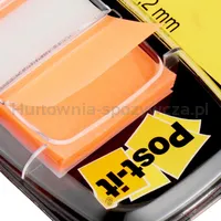 Zakładki indeksujące POST-IT® (680-O2EU), PP, 25,4x43,2mm, 2x50 kart., pomarańczowy - 8