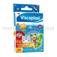 Plastry dziecięce VISCOPLAST Zwierzęta, 72x25mm, 20 szt., pudełko - 5