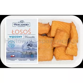 Pescadero Łosoś wędzony na gorąco kawałki 500g