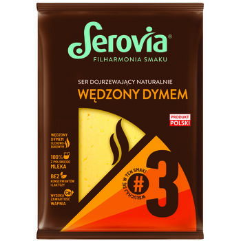 Serovia #3 ser dojrzewający naturalnie wędzony dymem tłusty, plastry 135g