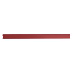 Donau Listwa zaciskająca, PVC, A4, 6mm, do 60 kartek, czerwona 