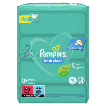 Pampers Chusteczki Pielegnacyjne Fresh Clean 4X80 Szt