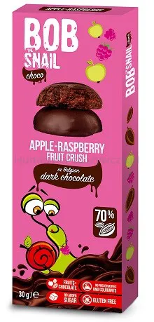 Przekąska Jabłkowo-Malinowa W Ciemnej Belgijskiej Czekoladzie 30G