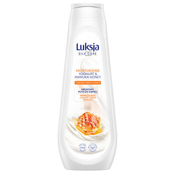 Luksja Płyn Do Kąpieli Silk Care Kremowy Jogurt I Miód Manuka 900 Ml