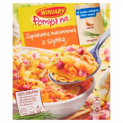 Winiary Pomysł Na... Zapiekanka Makaronowa Z Szynką 35G