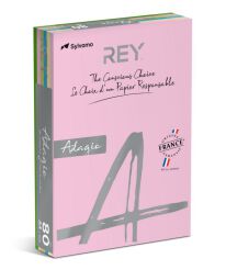 Papier Ksero Rey Adagio, A4, 80Gsm, Mix Kolorów Pastel, *Ryada080X905 R200, 5X100 Ark.