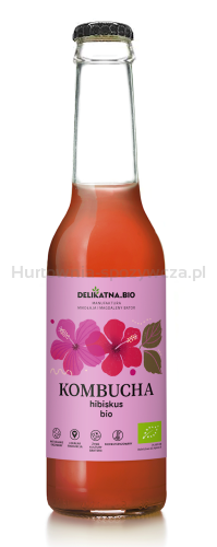 Kombucha Z Hibiskusem Bio 270 Ml - Delikatna [BIO]