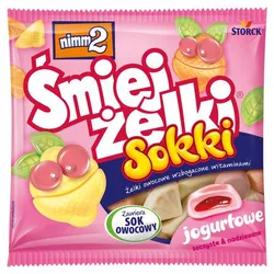 Żelki Nimm2 Śmiejżelki Sokki Jogurtowe 90 G Storck