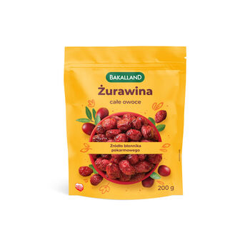 Bakalland Żurawina całe owoce 200g 