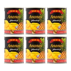 Mk Ananas Plastry W Lekkim Syropie 565G Z Otwieraczem 