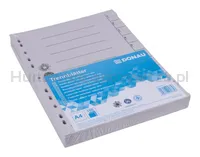 Przekładka DONAU, karton, A4, 235x300mm, 1-10, 1 karta, szara - 2