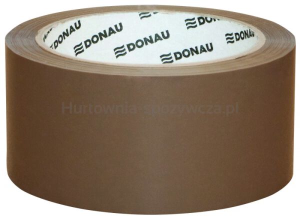 Taśma pakowa DONAU Solvent , 48mm, 60m, 42mikr., brązowa - 2