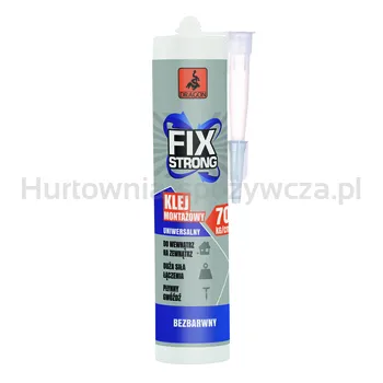 Dragon Klej Montażowy Fix Strong Bezbarwny 280Ml Kartusz