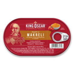 King Oscar Filety Z Makreli W Sosie Pomidorowym Z Curry 160G
