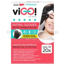 Vigo! Rękawiczki nitrylowe rozmiar M 20 sztuk