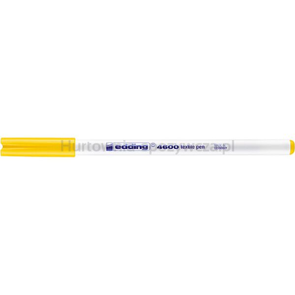 Pisak tekstylny e-4600 EDDING, 1 mm, żółty - 3