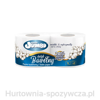 Słonik Jumbo Papier Toaletowy Bawełna 2Rolki 3W