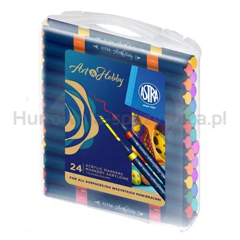 Markery Akrylowe Artystyczne Dwustronne Astra Art&Amp;Hobby 24 Szt.