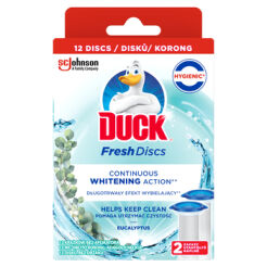 Duck Fresh Discs Eukaliptus Duo - Żelowe Krążki, Podwójny Zapas 2X36 Ml