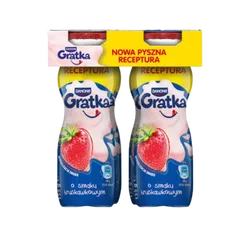 Danone Gratka Jogurt do picia o smaku truskawkowym 4x155g