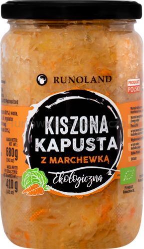 Kapusta Kiszona Z Marchewką Bio 680 G (410 G) - Runoland [BIO]