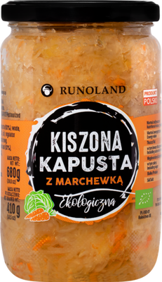 Runoland Kapusta Kiszona Z Marchewką Bio 680 G (410 G) [BIO]