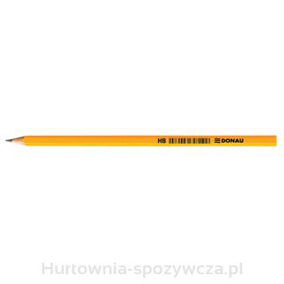 Ołówek Drewniany Donau, Hb, Lakierowany, Żółty