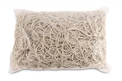 Gumki Recepturki Office Products, Średnica 100Mm, 1,5X1,5Mm, 60% Kauczuku, 1000G, Zgrzewka, Białe