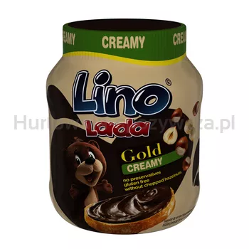 Lino Lada Gold Creamy Krem do smarowania z orzechami laskowymi i kakao 350 g