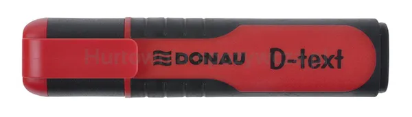 Donau Zakreślacz D-Text, 1-5mm (linia), eurozawieszka, czerwony