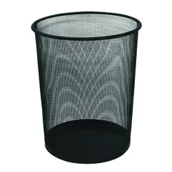 Kosz Na Śmieci Q-Connect Office Set Metalowy 19L Czarny