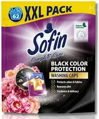Sofin Kapsułki do prania Tkanin czarnych i ciemnych 62szt.