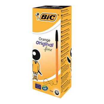 BIC Długopis Orange Original czarny pudełko 20 sztuk