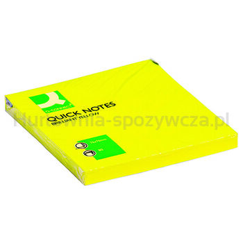 Bloczek samoprzylepny Q-Connect Brilliant 76x76mm 1x80 kartek żółty