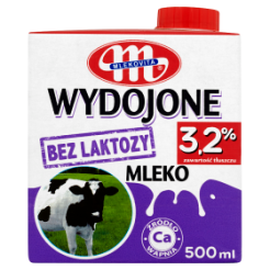 Mlekovita Mleko Uht Wydojone Bez Laktozy 3,2% Tł. 500Ml