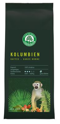 Lebensbaum Kawa Ziarnista Arabica 100 % Kolumbia Bio 250 G [BIO]