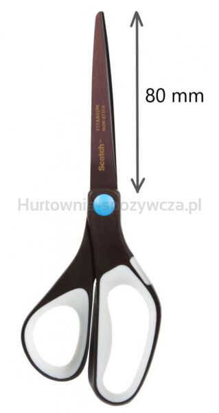 Scotch Nożyczki biurowe (1468TNS-MIX), tytanowe, 20cm, czarno-szare  - 2