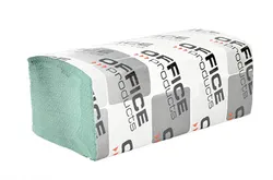 Ręczniki Składane Zz Makulaturowe Ekonomiczne Office Products, 1-Warstwowe, 4000 Listków, 20Szt., Zielone