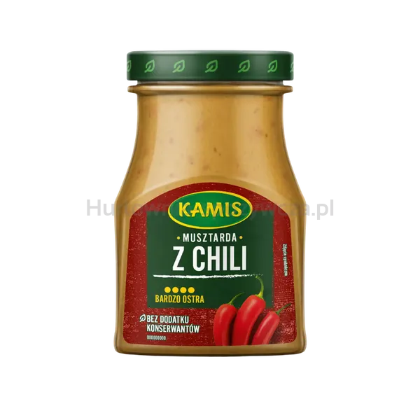 Kamis musztarda STRONG z chili ciętym 185g