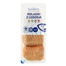 Suempol Łosoś Wędzony Na Gorąco Roladki 250G Bez Farszu