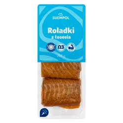 Suempol Łosoś Wędzony Na Gorąco Roladki 250G Bez Farszu