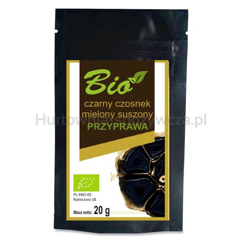 Czarny Czosnek Mielony Suszony Bezglutenowy Bio 20 G - Przetwory Z Natury [BIO]