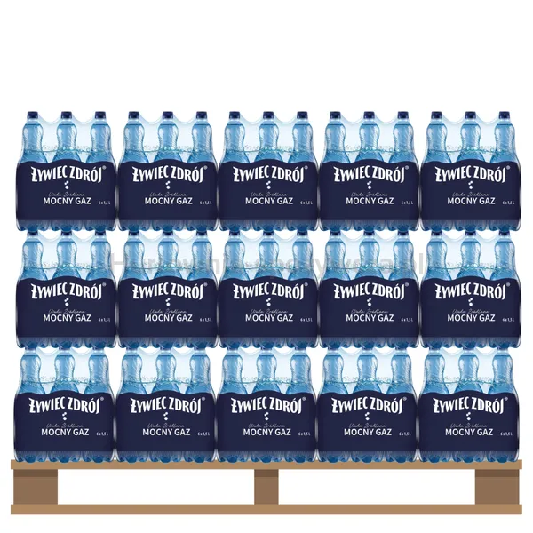 Żywiec Zdrój Mocny Gaz 1500 ml (w tym +0,50 zł/szt. zwrotnej kaucji) <br>Paleta 432 szt.