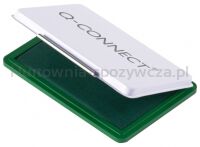 Poduszka do stempli Q-CONNECT, z tuszem, 110x70mm, metalowa, zielona - 2