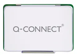 Poduszka Do Stempli Q-Connect, Z Tuszem, 110X70Mm, Metalowa, Zielona