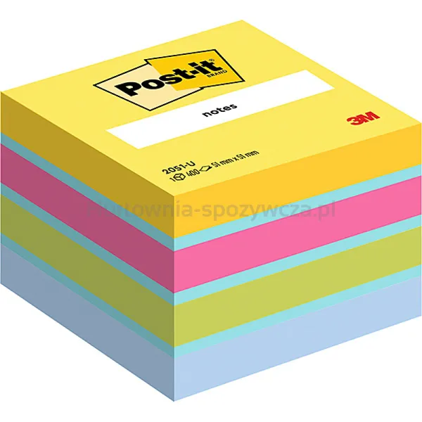Mini Post-It Kostka samoprzylepna (2051-U), 51x51mm, 1x400 kart., ultra 