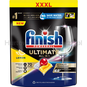 Finish Tabletki Do Zmywarki Ultimate All-In-1 70 Lemon