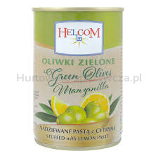 Helcom Oliwki zielone nadziewane cytryną 300ml 