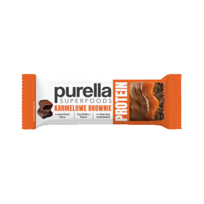 Purella baton proteinowy karmelowe brownie 45g