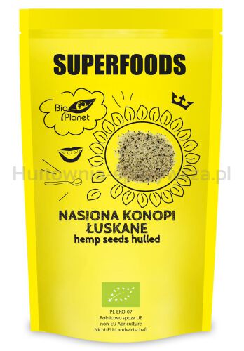 Nasiona Konopi Łuskane Bio 200 G - Bio Planet [BIO]